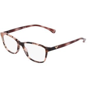 Luxottica Fashion Brillen Vertriebs GmbH Emporio Armani EA3099 Damen-Brille inkl. Gläser Vollrand Cat Eye Acetat-Gestell 54/16/140, Pink