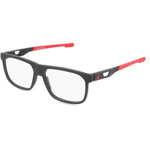 Marcolin Deutschland GmbH Adidas SP5076 Herren-Brille inkl. Gläser Vollrand Quadratisch Kunststoff-Gestell 57/15/145, Schwarz