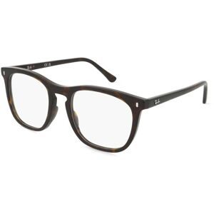 Luxottica Fashion Brillen Vertriebs GmbH Ray-Ban 0RX2210V Unisex-Brille inkl. Gläser Vollrand Quadratisch Acetat-Gestell 51/21/145, Havanna