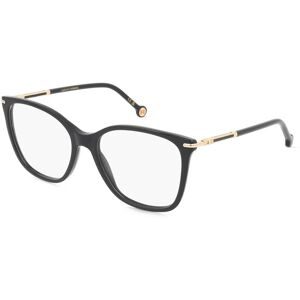 Safilo GmbH Carolina Herrera HER 0270 Damen-Brille inkl. Gläser Vollrand Eckig Acetat-Gestell 54/17/140, Schwarz