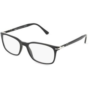 Luxottica Fashion Brillen Vertriebs GmbH Persol 0PO3189V Herren-Brille inkl. Gläser Vollrand Quadratisch Acetat-Gestell 53/18/145, Schwarz
