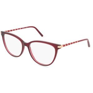 DE RIGO Vision D.A.CH. GmbH Escada VESE42 Unisex-Brille inkl. Gläser Vollrand Butterfly Acetat-Gestell 54/16/140, Lila