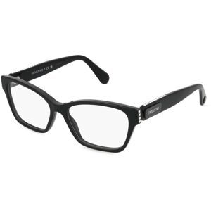 Luxottica Fashion Brillen Vertriebs GmbH Swarovski SK2013 Damen-Brille inkl. Gläser Vollrand Quadratisch Acetat-Gestell 54/16/140, Schwarz