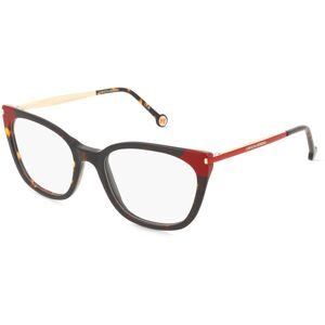 Safilo GmbH Carolina Herrera HER 0311 Damen-Brille inkl. Gläser Vollrand Panto Acetat-Gestell 53/19/140, Havanna