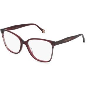 Safilo GmbH Carolina Herrera HER 0392 Damen-Brille inkl. Gläser Vollrand Quadratisch Acetat-Gestell 55/17/145, Rot