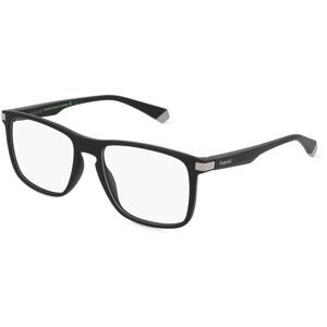 Safilo GmbH Polaroid PLD D447 Herren-Brille inkl. Gläser Vollrand Quadratisch Kunststoff-Gestell 54/17/140, Schwarz