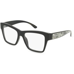 Luxottica Fashion Brillen Vertriebs GmbH Dolce&Gabbana DG3411 Damen-Brille inkl. Gläser Vollrand Quadratisch Acetat-Gestell 54/18/145, Schwarz