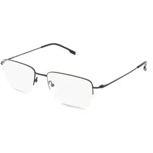 Wenzhou Bada Optical Co. , LTD Fielmann BD 452 MOD CL Herren-Brille inkl. Gläser Halbrand Quadratisch Edelstahl-Gestell 55/18/145, Schwarz