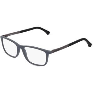 Luxottica Fashion Brillen Vertriebs GmbH Emporio Armani EA3069 Herren-Brille inkl. Gläser Vollrand Quadratisch Kunststoff-Gestell 55/17/140, Grau