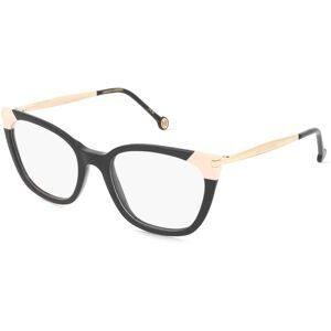 Safilo GmbH Carolina Herrera HER 0311 Damen-Brille inkl. Gläser Vollrand Panto Acetat-Gestell 53/19/140, Schwarz