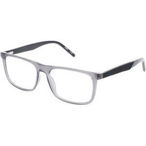 Safilo GmbH Hugo HG 1307 Herren-Brille inkl. Gläser Vollrand Quadratisch Kunststoff-Gestell 55/16/145, Grau