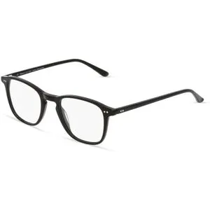 Icare Fielmann IC 014 CL Herren-Brille inkl. Gläser Vollrand Quadratisch Acetat-Gestell 49/21/145, Schwarz