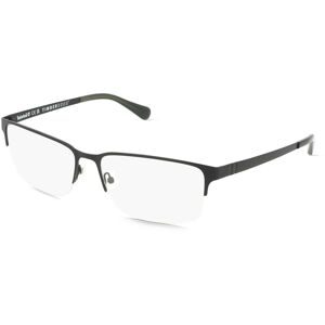 Marcolin Deutschland GmbH Timberland TB50037 Unisex-Brille inkl. Gläser Vollrand Eckig Metall-Gestell 64/18/155, Schwarz