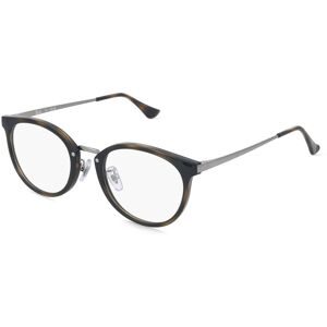 Luxottica Fashion Brillen Vertriebs GmbH Ray-Ban RX7266D Unisex-Brille inkl. Gläser Vollrand Panto Kunststoff-Gestell 49/20/145, Havanna