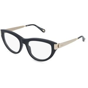 Kering Eyewear Spa Chloé CH0352O Damen-Brille inkl. Gläser Vollrand Cat Eye Acetat-Gestell 53/18/140, Schwarz