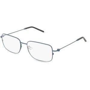 Luxottica Fashion Brillen Vertriebs GmbH Moncler ME1004 Unisex-Brille inkl. Gläser Vollrand Geometrisch Edelstahl-Gestell 54/16/140, Blau