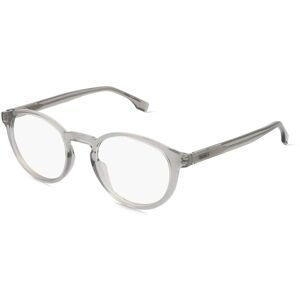 Safilo GmbH Boss 1650 Unisex-Brille inkl. Gläser Vollrand Panto Kunststoff-Gestell 49/21/145, Grau