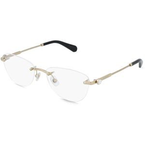 Luxottica Fashion Brillen Vertriebs GmbH Swarovski 0SK1035D Damen-Brille inkl. Gläser Randlos Oval Metall-Gestell 55/17/140, Gold