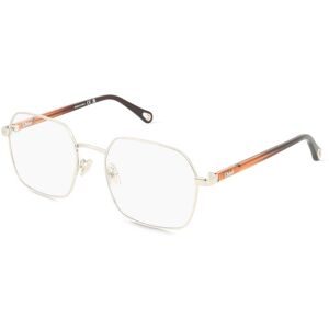Kering Eyewear Spa Chloé CH0268O Unisex-Brille inkl. Gläser Vollrand Quadratisch Metall-Gestell 54/19/140, Silber