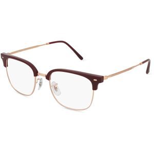 Luxottica Fashion Brillen Vertriebs GmbH Ray-Ban RX7216 Unisex-Brille inkl. Gläser Vollrand Quadratisch Kunststoff-Gestell 49/20/145, Rot