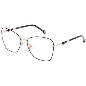 Safilo GmbH Carolina Herrera HER 0305 Unisex-Brille inkl. Gläser Vollrand Butterfly Metall-Gestell 47/16/140, Schwarz