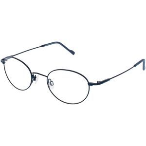 Eschenbach Optik GmbH Titanflex 3666 Herren-Brille inkl. Gläser Vollrand Panto Titan-Gestell 47/21/140, Blau