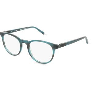 Marcolin Deutschland GmbH Timberland TB50071 Herren-Brille inkl. Gläser Vollrand Rund Acetat-Gestell 51/20/150, Blau