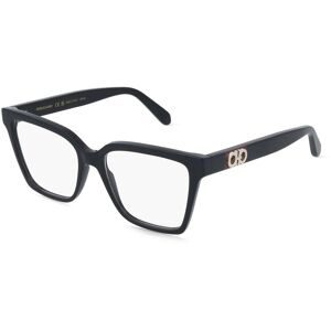 Marchon Germany GmbH Ferragamo SF3060 Damen-Brille inkl. Gläser Vollrand Eckig Acetat-Gestell 54/16/150, Schwarz