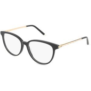 DE RIGO Vision D.A.CH. GmbH Escada VESE38 Unisex-Brille inkl. Gläser Vollrand Butterfly Acetat-Gestell 52/15/140, Schwarz