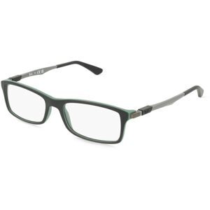 Luxottica Fashion Brillen Vertriebs GmbH Ray-Ban RB 7017 Herren-Brille inkl. Gläser Vollrand Quadratisch Propionat-Gestell 54/17/145, Schwarz