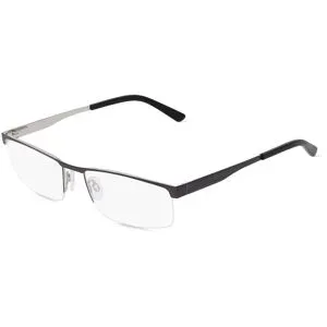 Design Eyewear Group Germany GmbH Fielmann 2127 FLEX CL Herren-Brille inkl. Gläser Halbrand Quadratisch Metall-Gestell 53/18/135, Grau