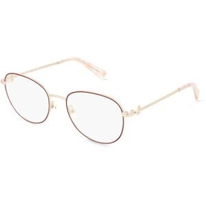 Marchon Germany GmbH Longchamp LO2127 Unisex-Brille inkl. Gläser Vollrand Oval Metall-Gestell 52/18/140, Rot