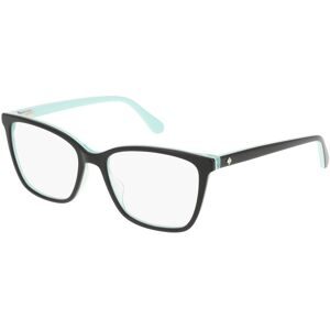 Safilo GmbH Kate Spade KS JALINDA 2 Damen-Brille inkl. Gläser Vollrand Eckig Acetat-Gestell 52/17/140, Schwarz