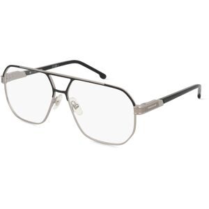 Safilo GmbH Carrera 1135 Herren-Brille inkl. Gläser Vollrand Pilot Metall-Gestell 60/14/145, Schwarz