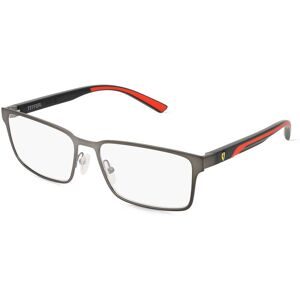 Luxottica Fashion Brillen Vertriebs GmbH Scuderia Ferrari 0FZ7002 Herren-Brille inkl. Gläser Halbrand Quadratisch Metall-Gestell 56/18/145, Grau