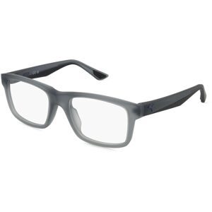 Kering Eyewear Spa Puma PU0405O Unisex-Brille inkl. Gläser Vollrand Quadratisch Acetat-Gestell 54/19/145, Grau