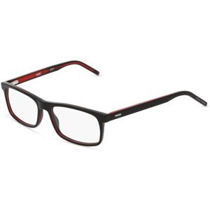 Safilo GmbH Hugo HG 1004 Herren-Brille inkl. Gläser Vollrand Quadratisch Acetat-Gestell 54/17/145, Schwarz
