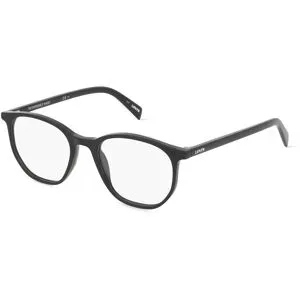 Safilo GmbH Levi's LV1002 Unisex-Brille inkl. Gläser Vollrand Quadratisch Kunststoff-Gestell 51/19/150, Schwarz