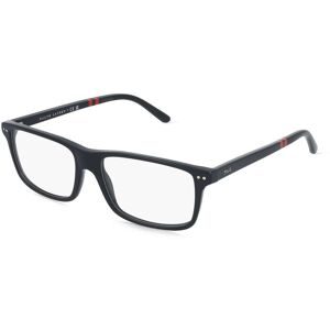Luxottica Fashion Brillen Vertriebs GmbH Polo Ralph Lauren 0PH2296 Herren-Brille inkl. Gläser Vollrand Eckig Acetat-Gestell 55/16/145, Schwarz