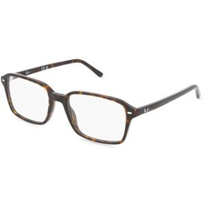 Luxottica Fashion Brillen Vertriebs GmbH Ray-Ban RX5431 Unisex-Brille inkl. Gläser Vollrand Quadratisch Acetat-Gestell 54/18/140, Havanna