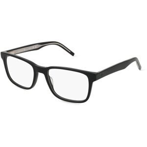 Safilo SpA Tommy Hilfiger TH 2075 Herren-Brille inkl. Gläser Vollrand Quadratisch Acetat-Gestell 54/19/145, Schwarz