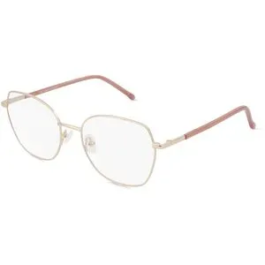 Wenzhou Bada Optical Co. , LTD Fielmann BD 554 FA Damen-Brille inkl. Gläser Vollrand Quadratisch Edelstahl-Gestell 52/18/140, Gold