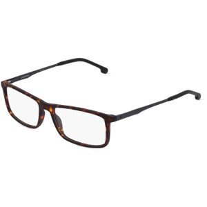 Safilo GmbH Carrera 8883 Herren-Brille inkl. Gläser Vollrand Quadratisch Kunststoff-Gestell 54/16/145, Havanna