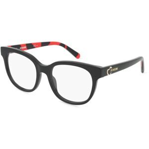 Safilo GmbH Love Moschino MOL599 Damen-Brille inkl. Gläser Vollrand Panto Acetat-Gestell 51/18/140, Schwarz