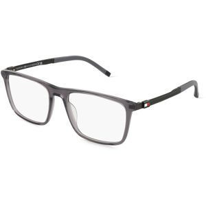 Safilo GmbH Tommy Hilfiger TH 2081 Herren-Brille inkl. Gläser Vollrand Quadratisch Acetat-Gestell 55/18/145, Grau