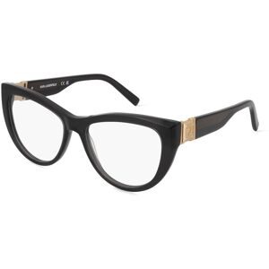 Marchon Germany GmbH Karl Lagerfeld KL6133 Unisex-Brille inkl. Gläser Vollrand Butterfly Acetat-Gestell 54/16/140, Schwarz