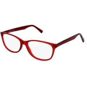 NEWAY Killine (Macao Commercial Offshore) Lt Fielmann JIL 026 CL Damen-Brille inkl. Gläser Vollrand Oval Acetat-Gestell 55/16/140, Rot