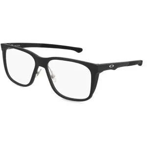Luxottica Fashion Brillen Vertriebs GmbH Oakley 0OX8182 HIP TONE Herren-Brille inkl. Gläser Vollrand Quadratisch Kunststoff-Gestell 58/16/155, Schwarz