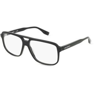 Marchon Germany GmbH Karl Lagerfeld KL6156 Unisex-Brille inkl. Gläser Vollrand Quadratisch Acetat-Gestell 58/14/145, Schwarz