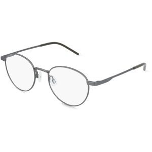 Kering Eyewear Spa PUMA PU0533O Herren-Brille inkl. Gläser Vollrand Rund Metall-Gestell 50/20/145, Grau